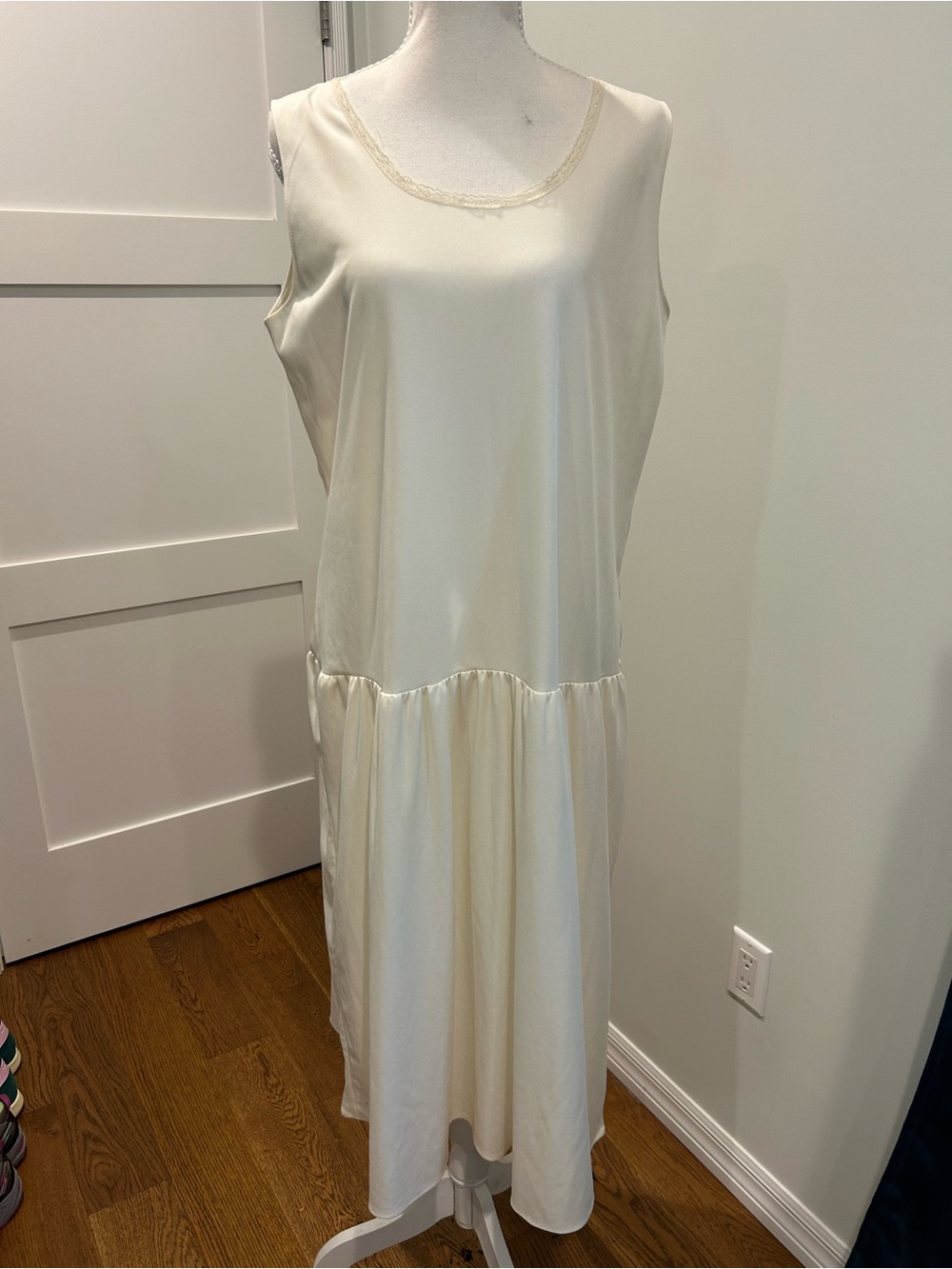 Vintage 1980s JCPenney Ivory Lace Dress - Picture 10 of 10